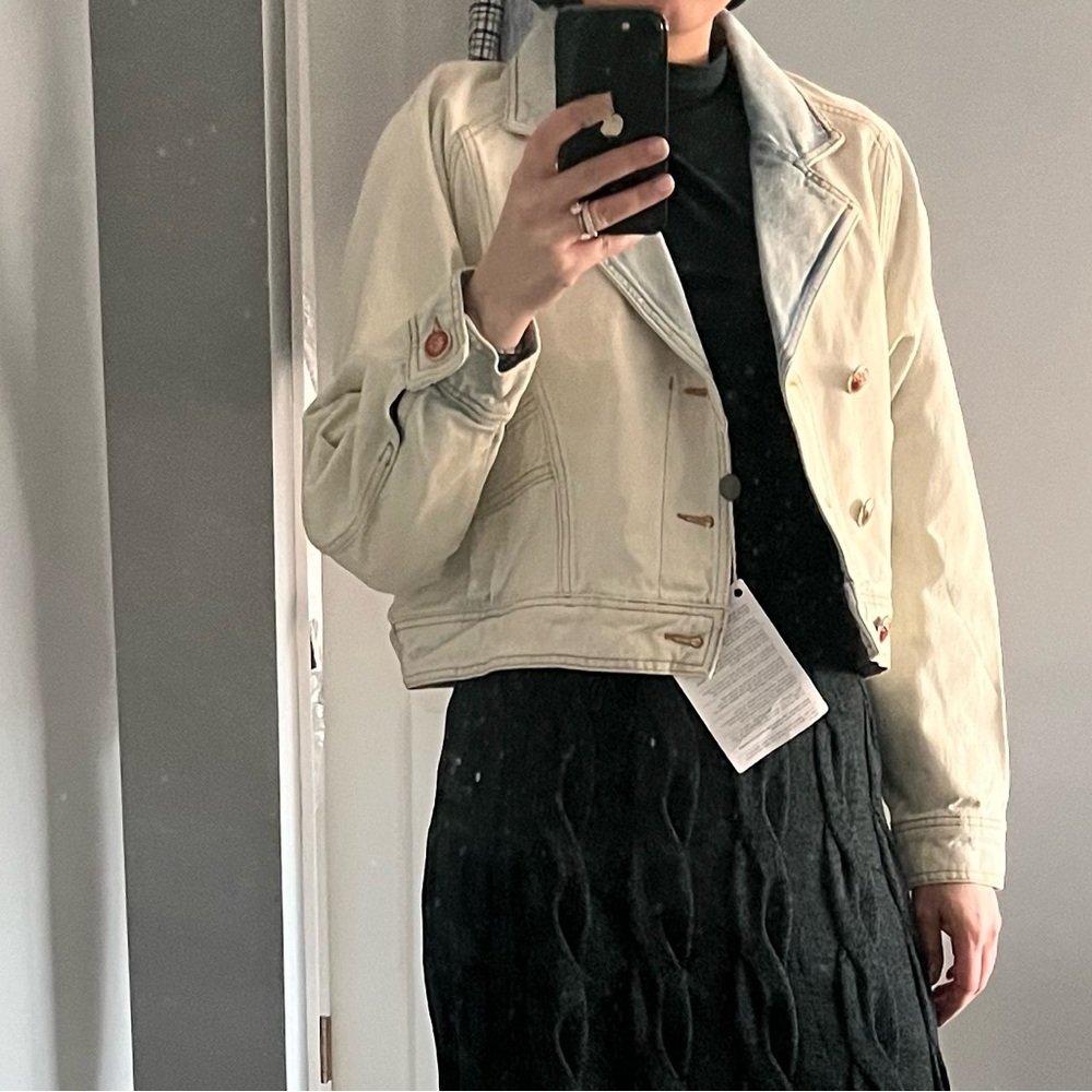 Sandro denim faded jacket